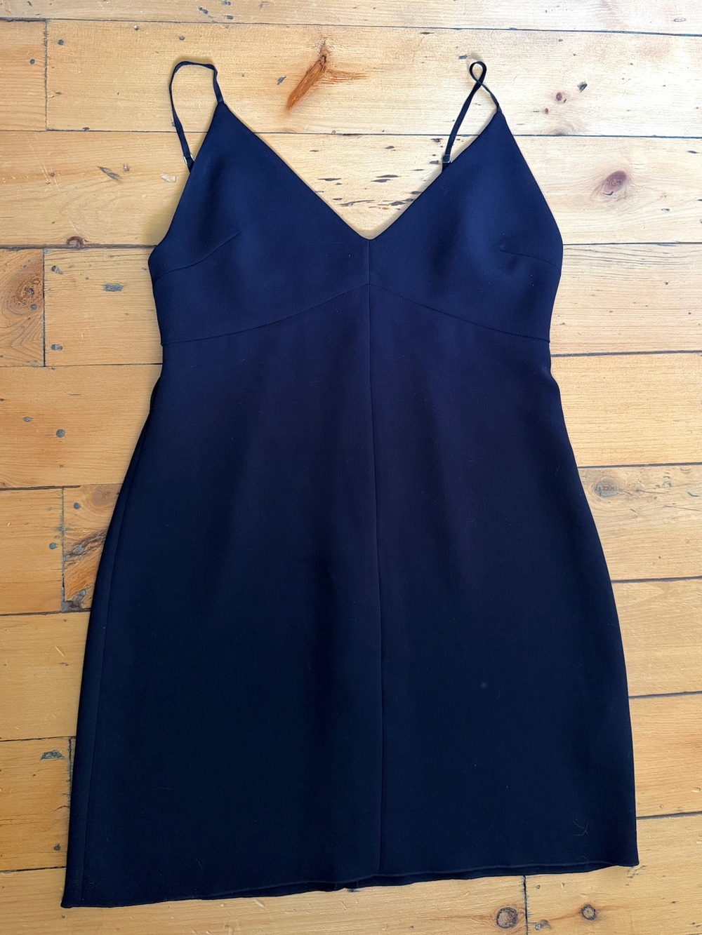 Wilfred Black Spaghetti Strap V-Neck Dress